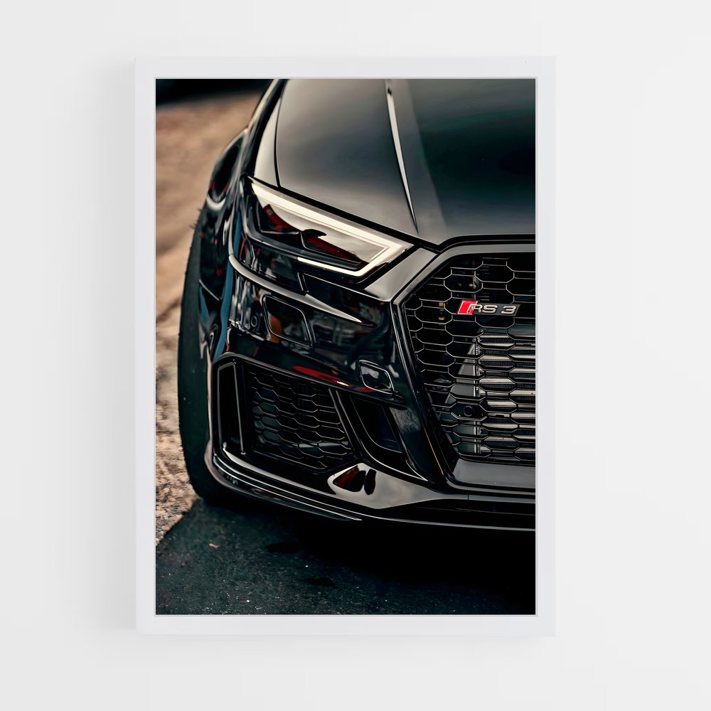 Poster Audi Noir Urbain (vue 3)